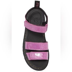 NEW Dr. Martens Klaipeda Y Pink Glitter Lightweight Sandals Size 7